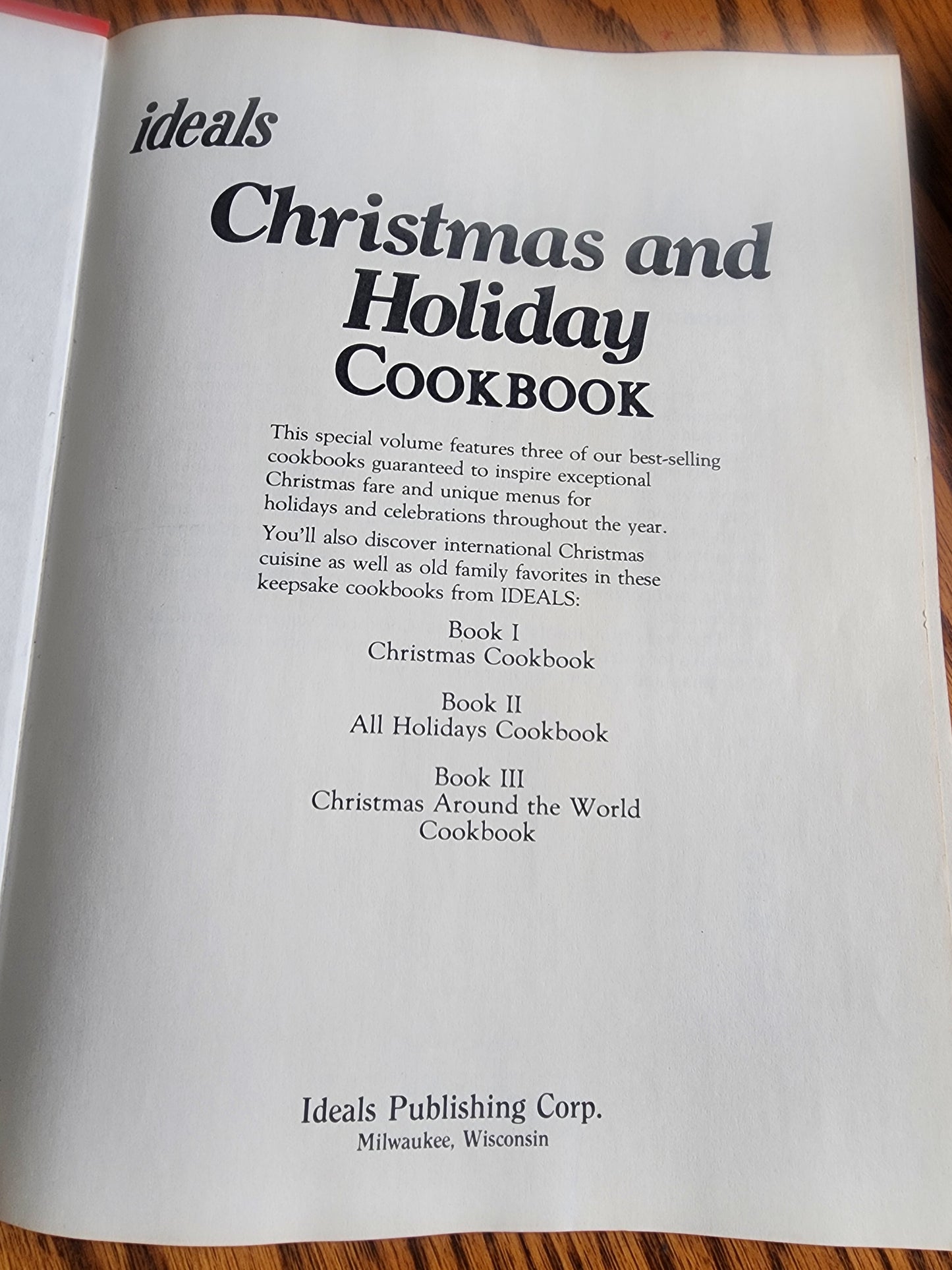 1975 Ideals Christmas & Holiday Vintage Cookbook  HC/DJ