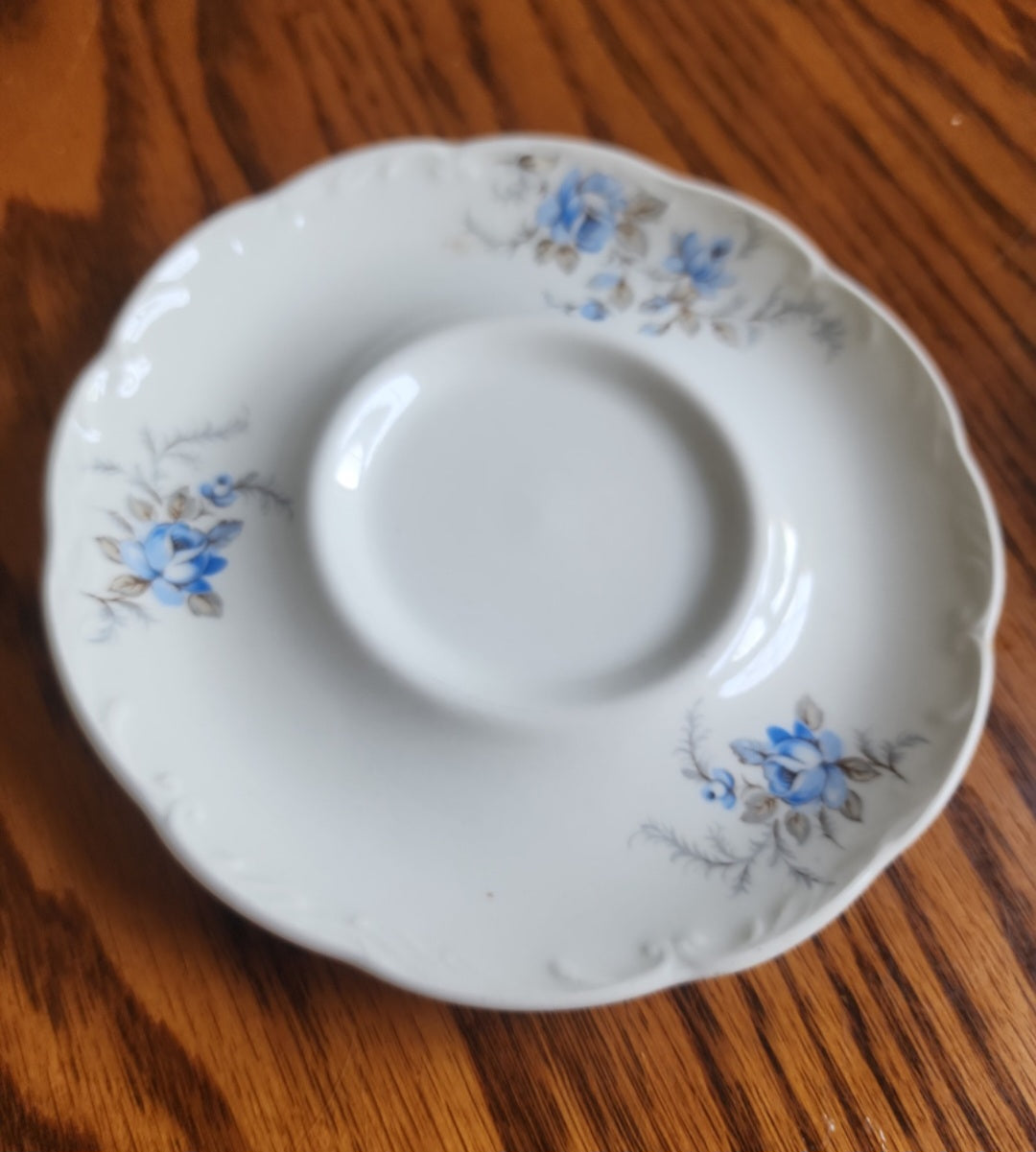 Vintage J & G Meakin Saucer Sterling Colonial Pattern Blue Floral English Ironstone