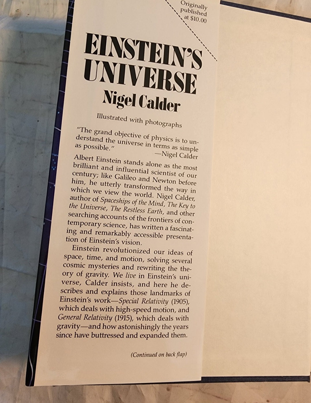 Nigel Calder Einstein's Universe HB Book 1982