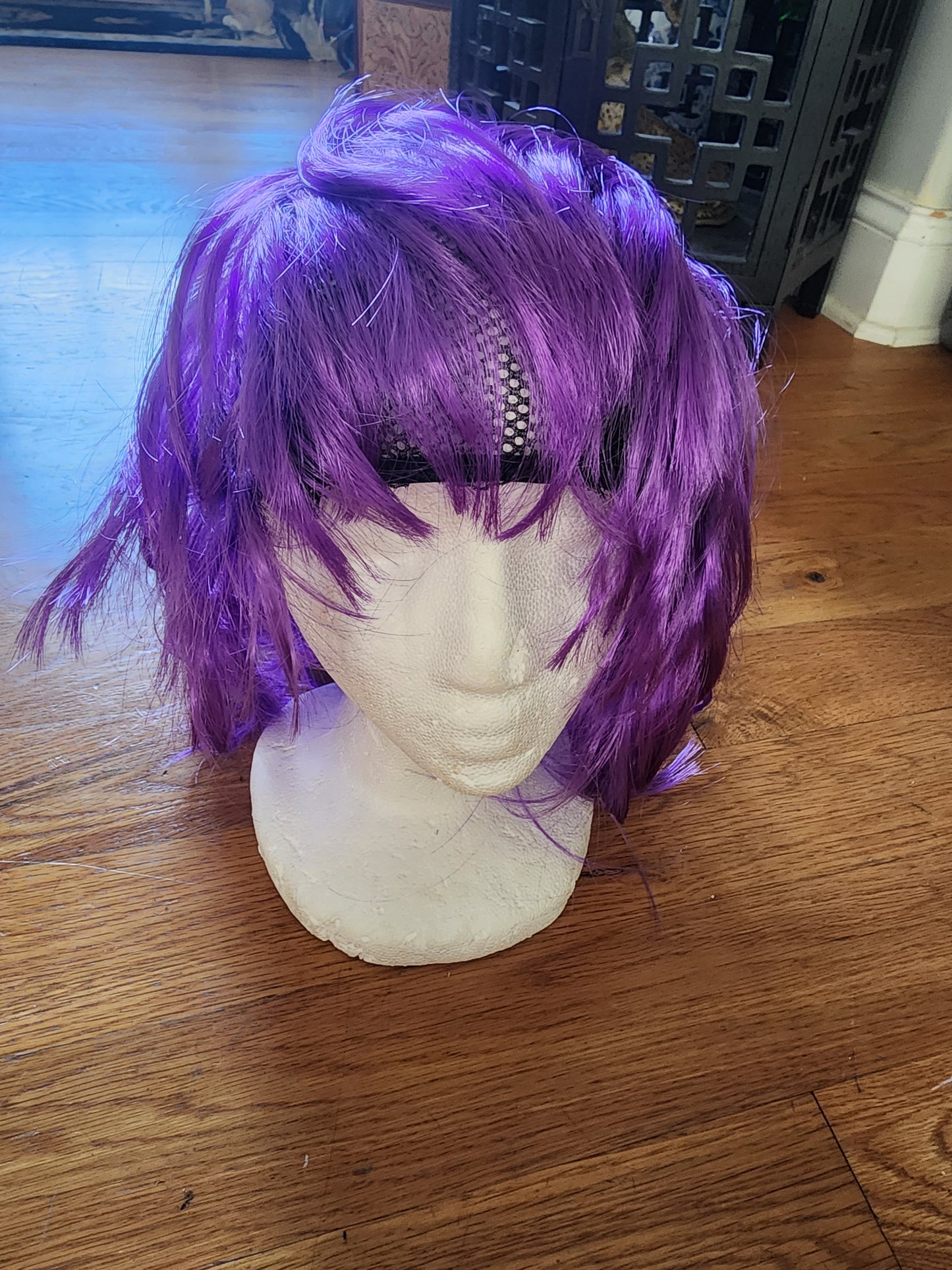 Purple anime wig cosplay or Halloween costume