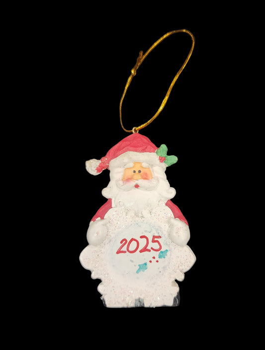 2025 Dated Santa Claus Christmas Ornament - 4" Keepsake! ✨