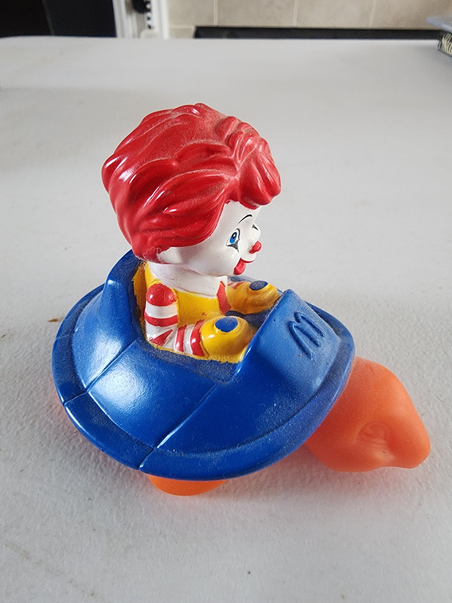 McDonald's Happy Meal Toy Baby Ronald McDonald Riding Turtle Bath Toy 2010