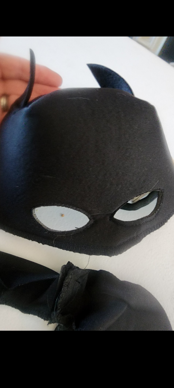 Halloween Batman Soft Mask & Cape 3T-4T Costume