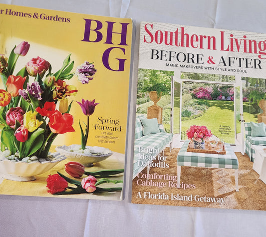 Southern Living Before & After. Better Homes & Gardens books March 2023 Spring Forwars