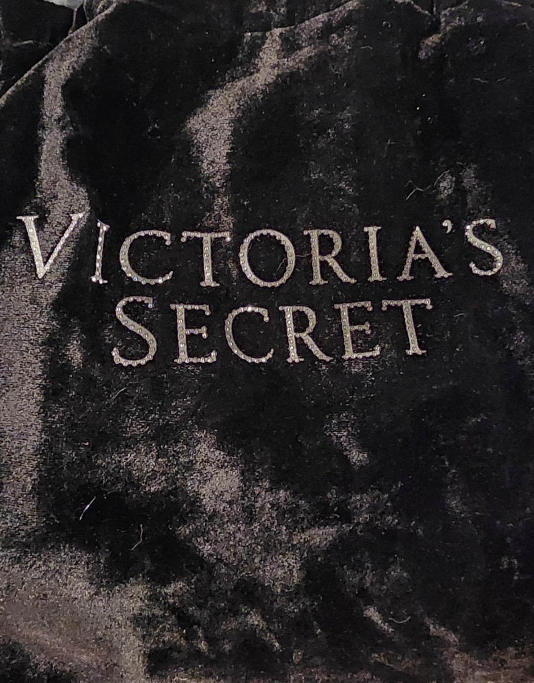 Victoria's Secret Black Velvet Bag