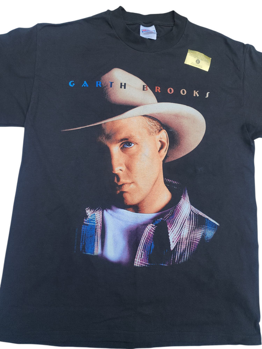 Vintage Garth Brooks Shirt Mens L  Fresh Horses Tour 1996 Hanes Graphic Country