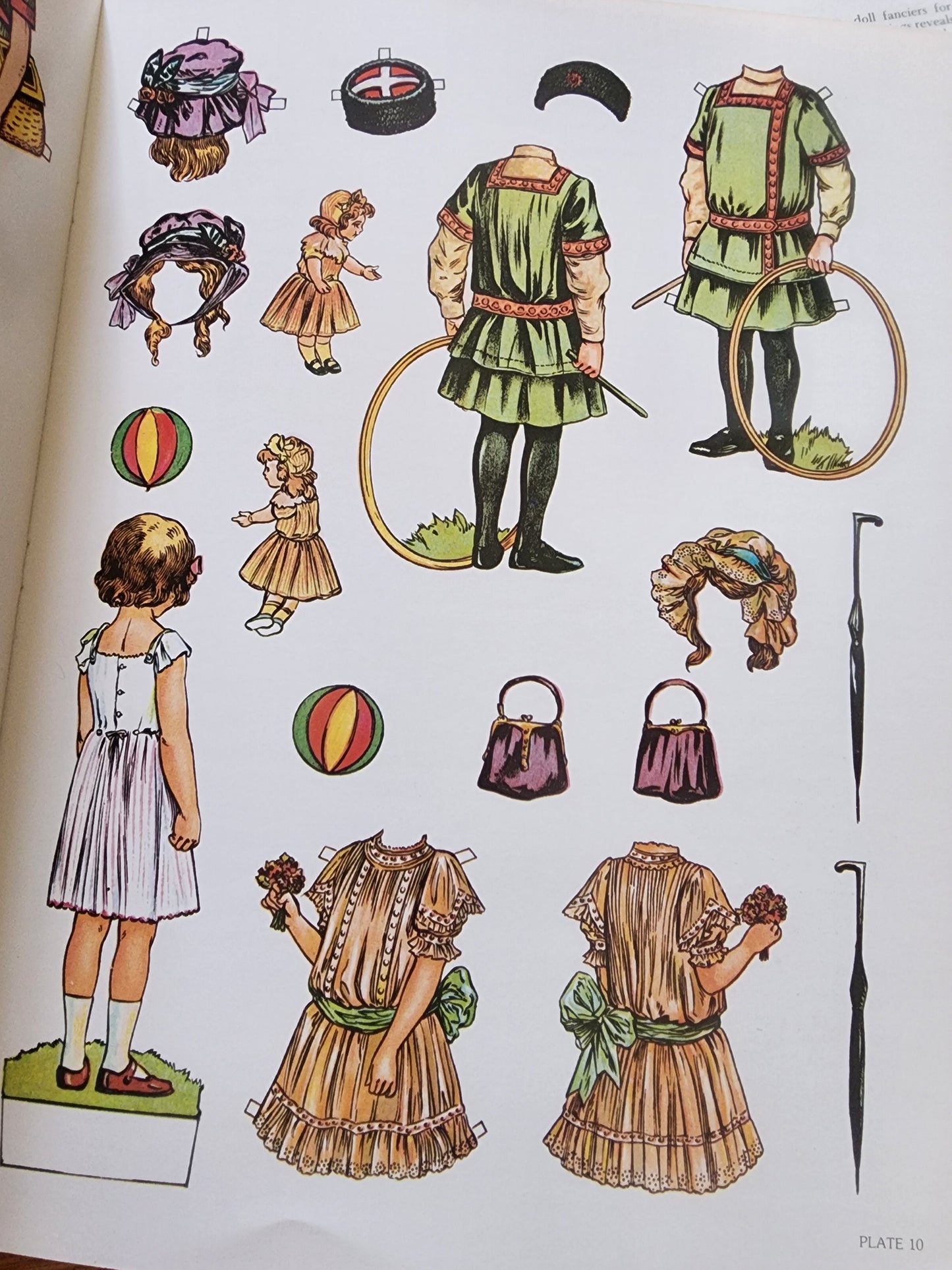 Old Fashioned Children & Antique Paperdolls Book Lot