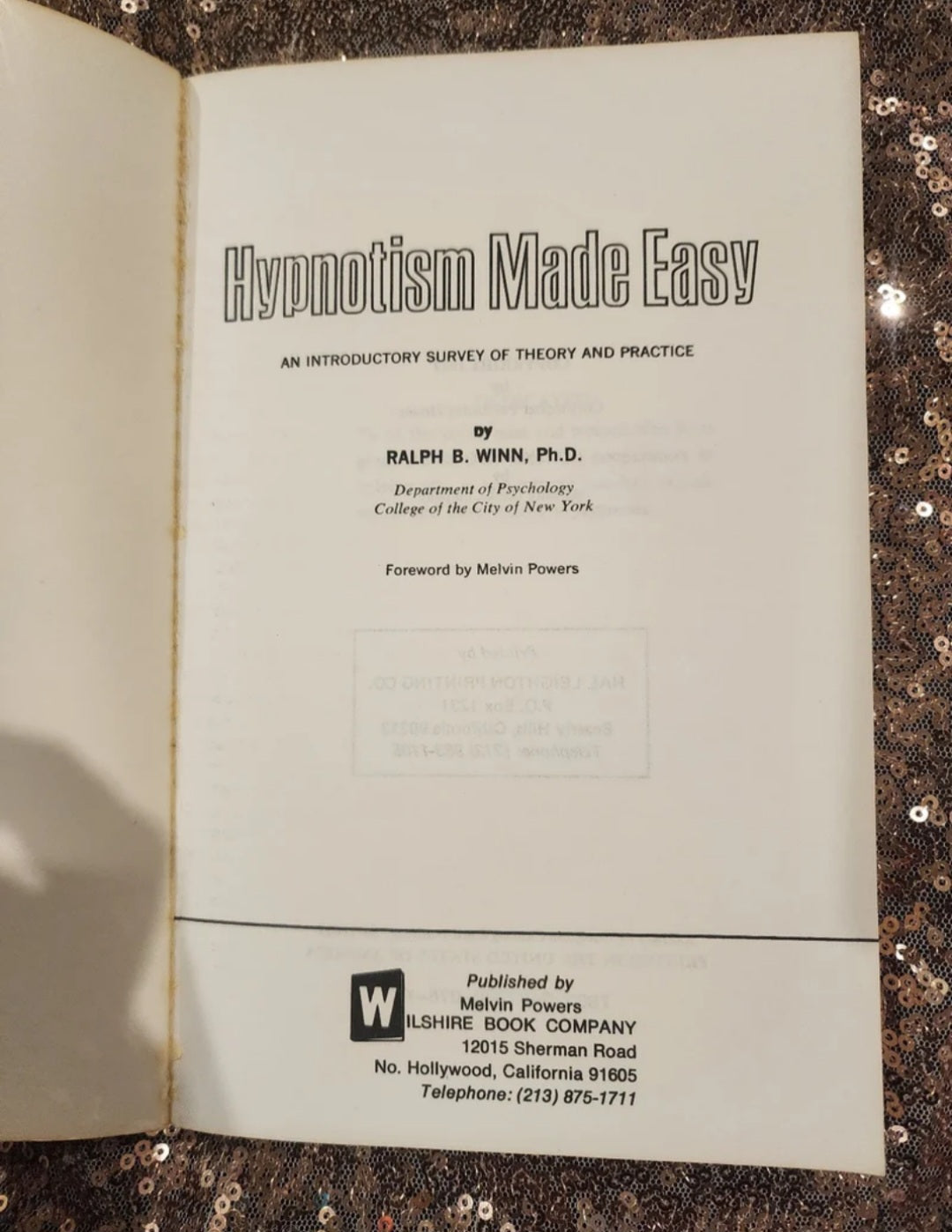 Vintage ɓook Hypnotism Made Easy (Soft cover)
Winn, Ralph