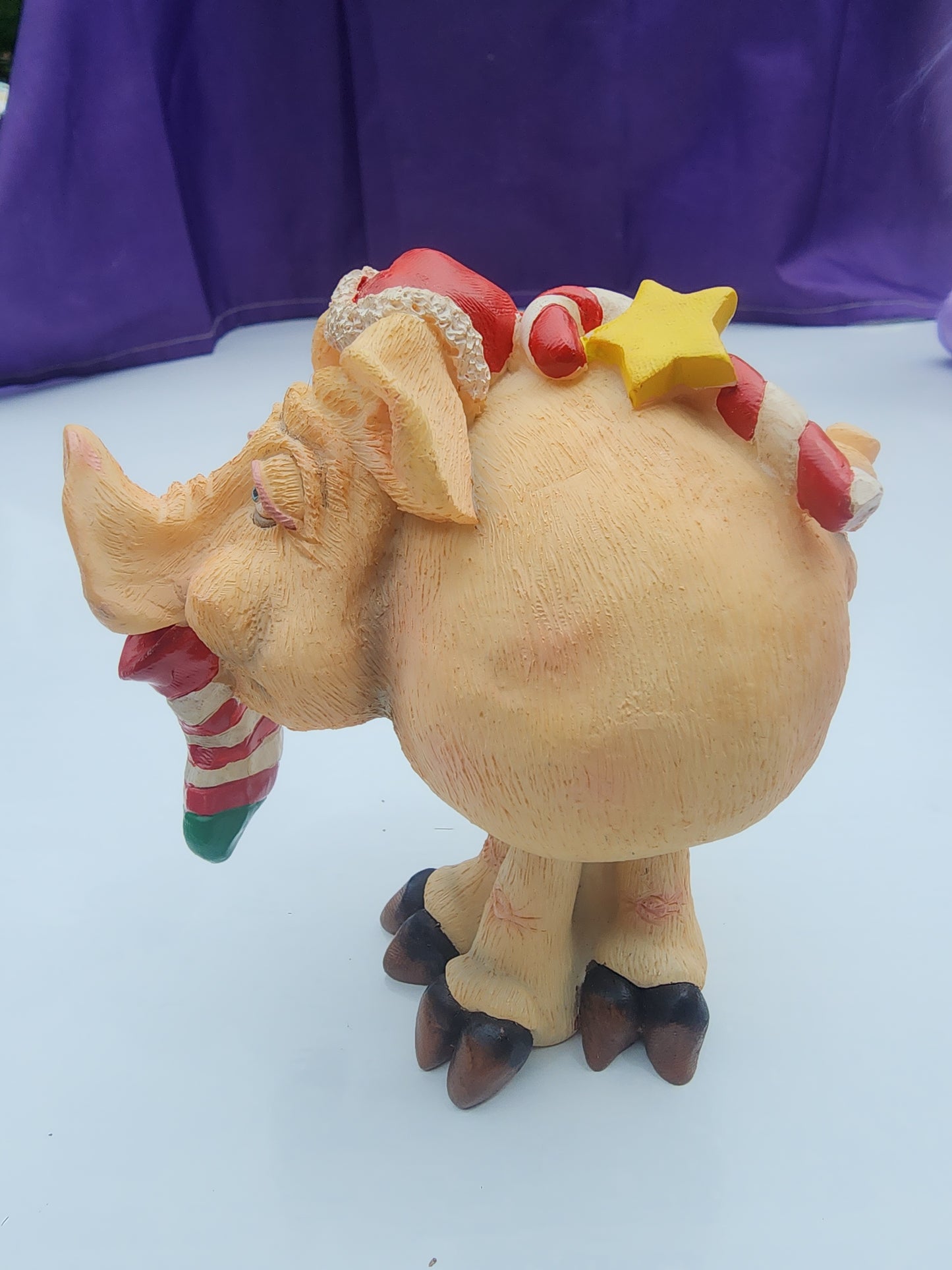 The Pig Russ Berrie Bobble Bods Prudence Douglas Christmas Figurine Pig