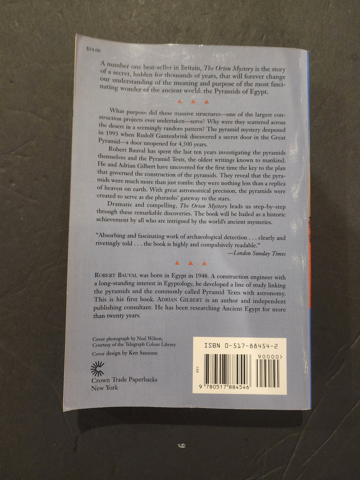 The Orion Mystery: Unlocking the Secrets of the Pyramids - Paperback - GOOD 1994