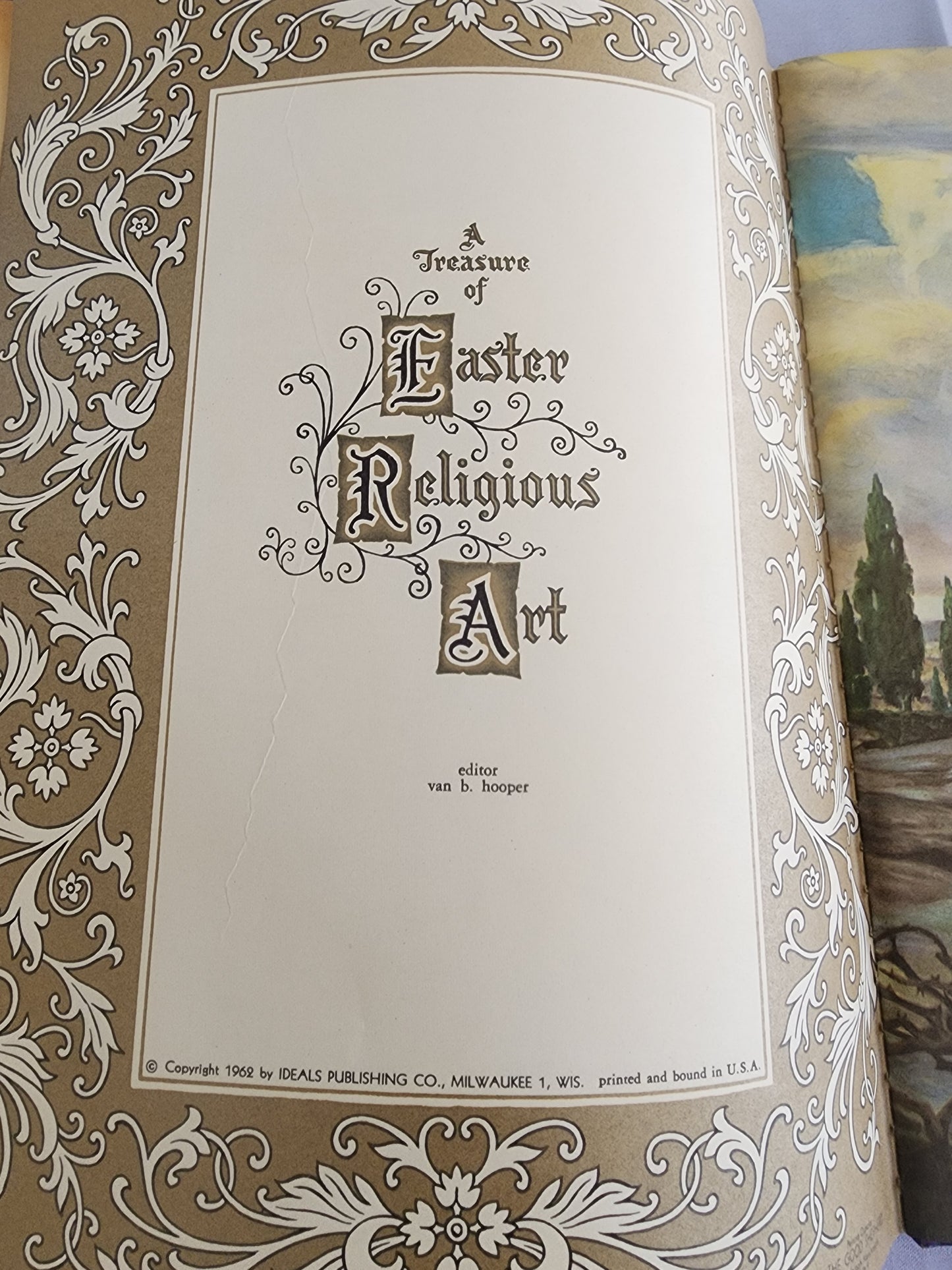 1962 A Treasure of Easter Religious Art. Ideal publication.hb Book