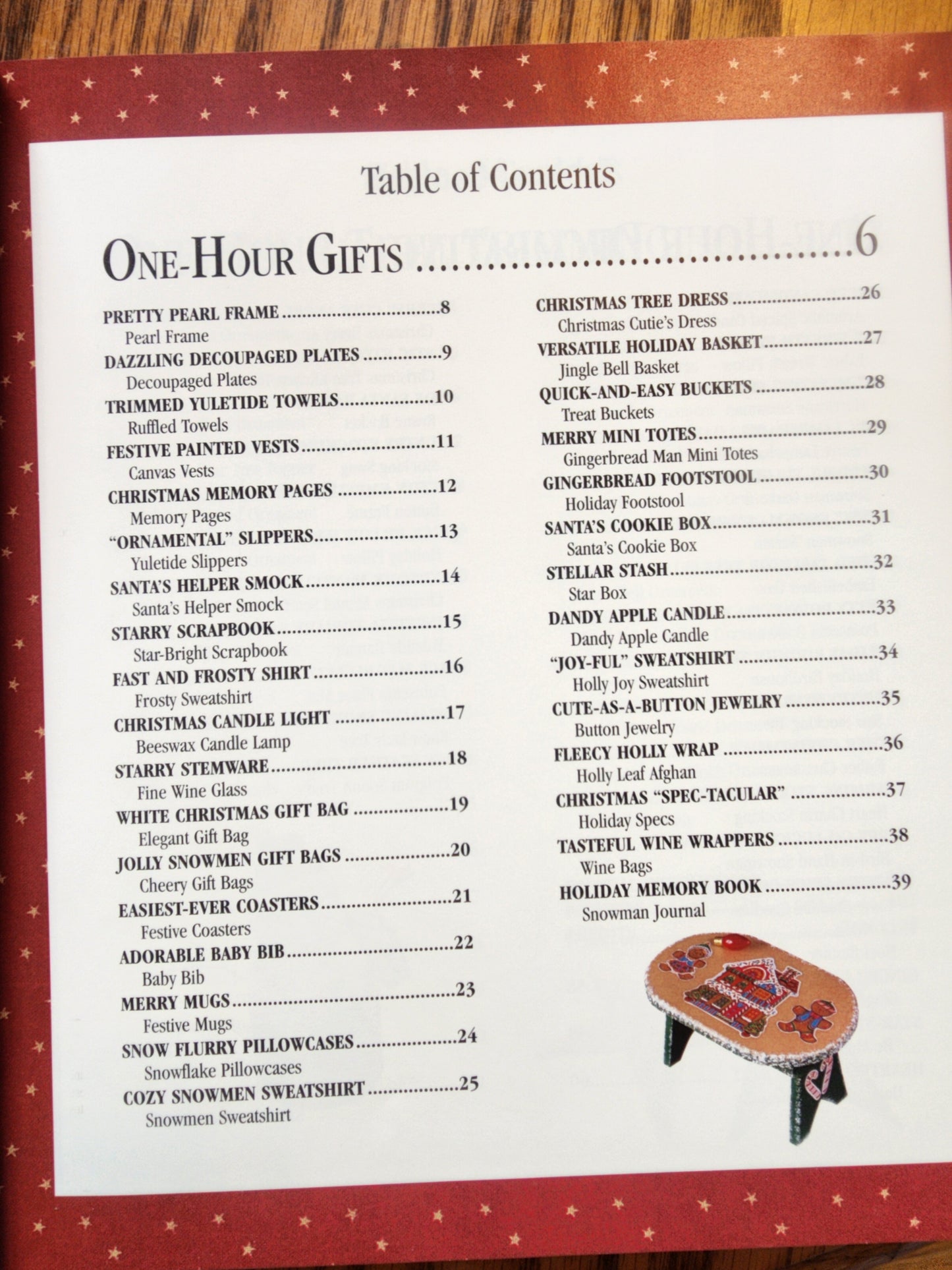 One-Hour Christmas Crafts - Leisure Arts Staff (1998, Hardcover Book)