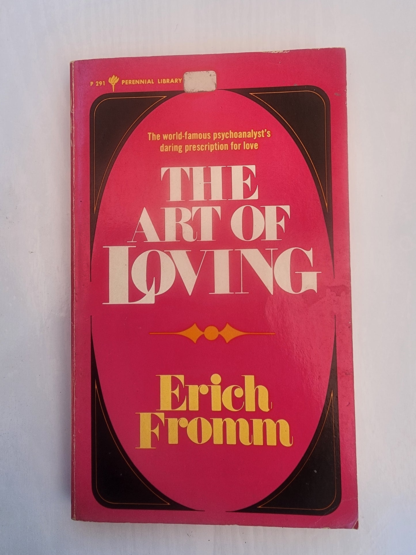 The Art of Loving Book Fromm Psychoanalysis Relationships Trade Paperback 1974