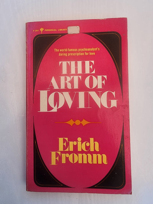 The Art of Loving Book Fromm Psychoanalysis Relationships Trade Paperback 1974
