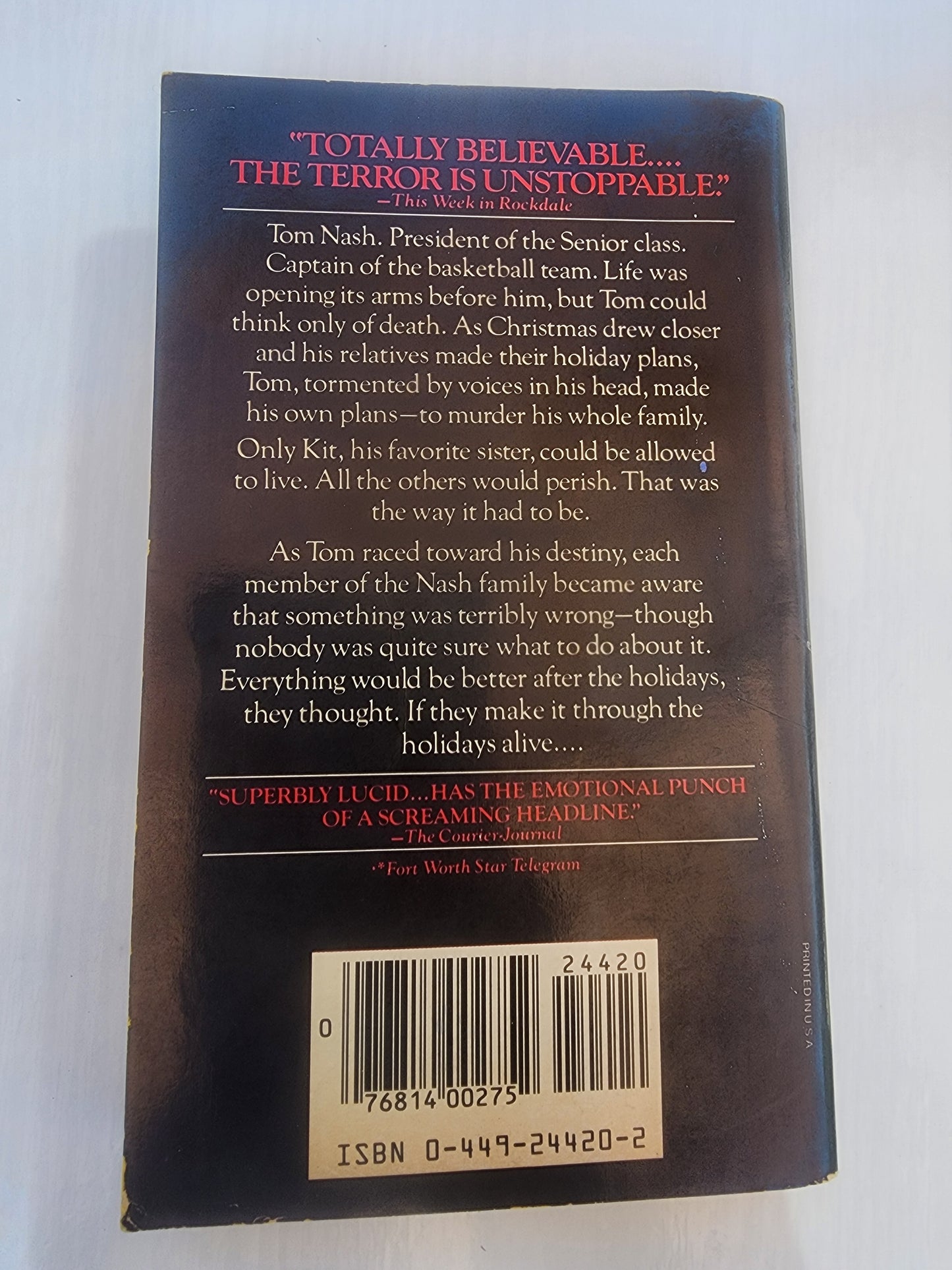 SUCH NICE PEOPLE Sandra Scoppettone Paperback Book 1981 Thriller Horror