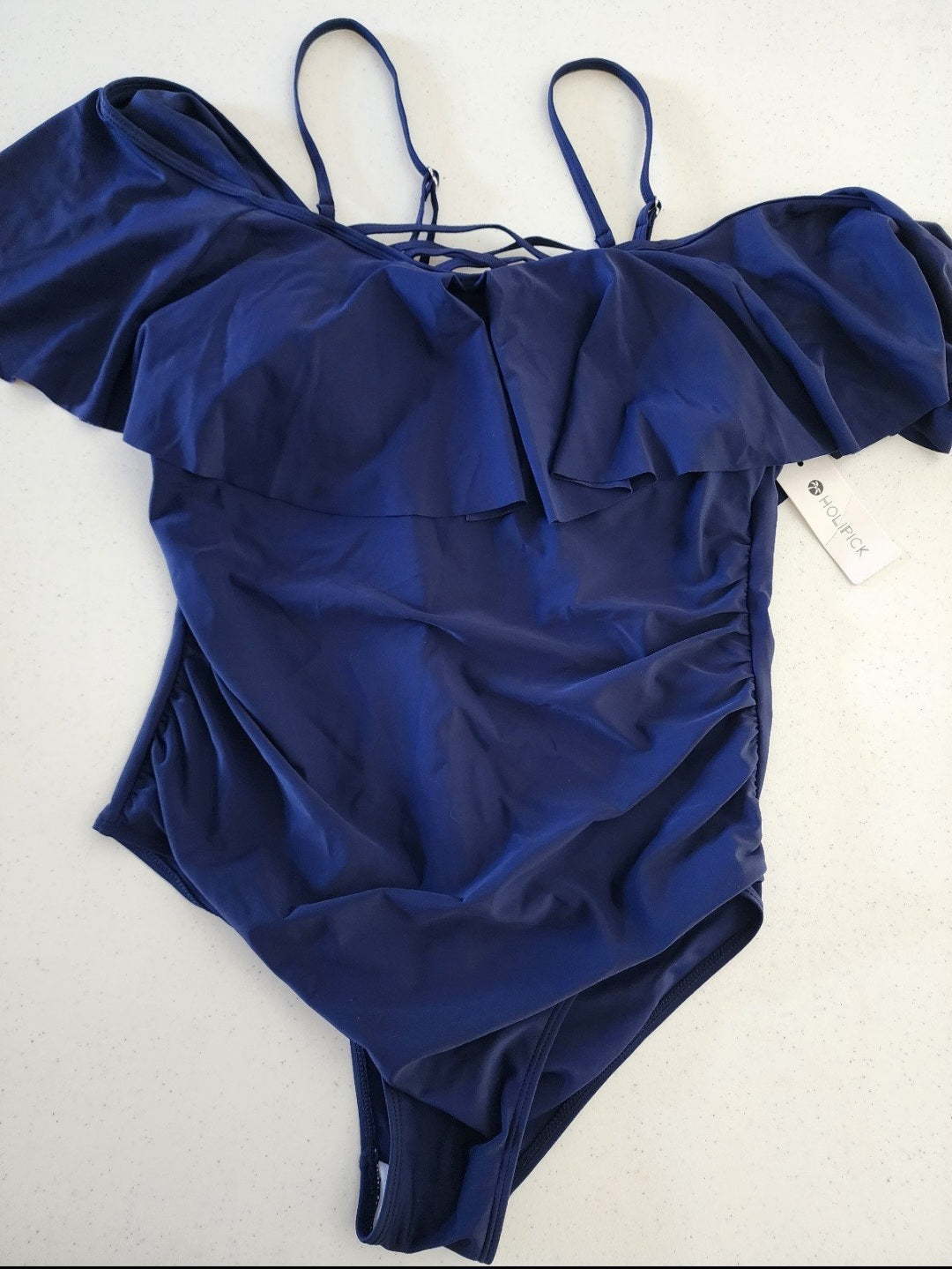 Holipick Navy Blue One Piece Swimsuit - New with Tags
Size: Women's XL