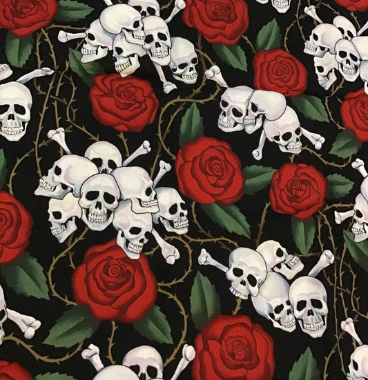 Halloween Fabric Born to Ride by Alexander Henry Fabric Collection 27” x 43”