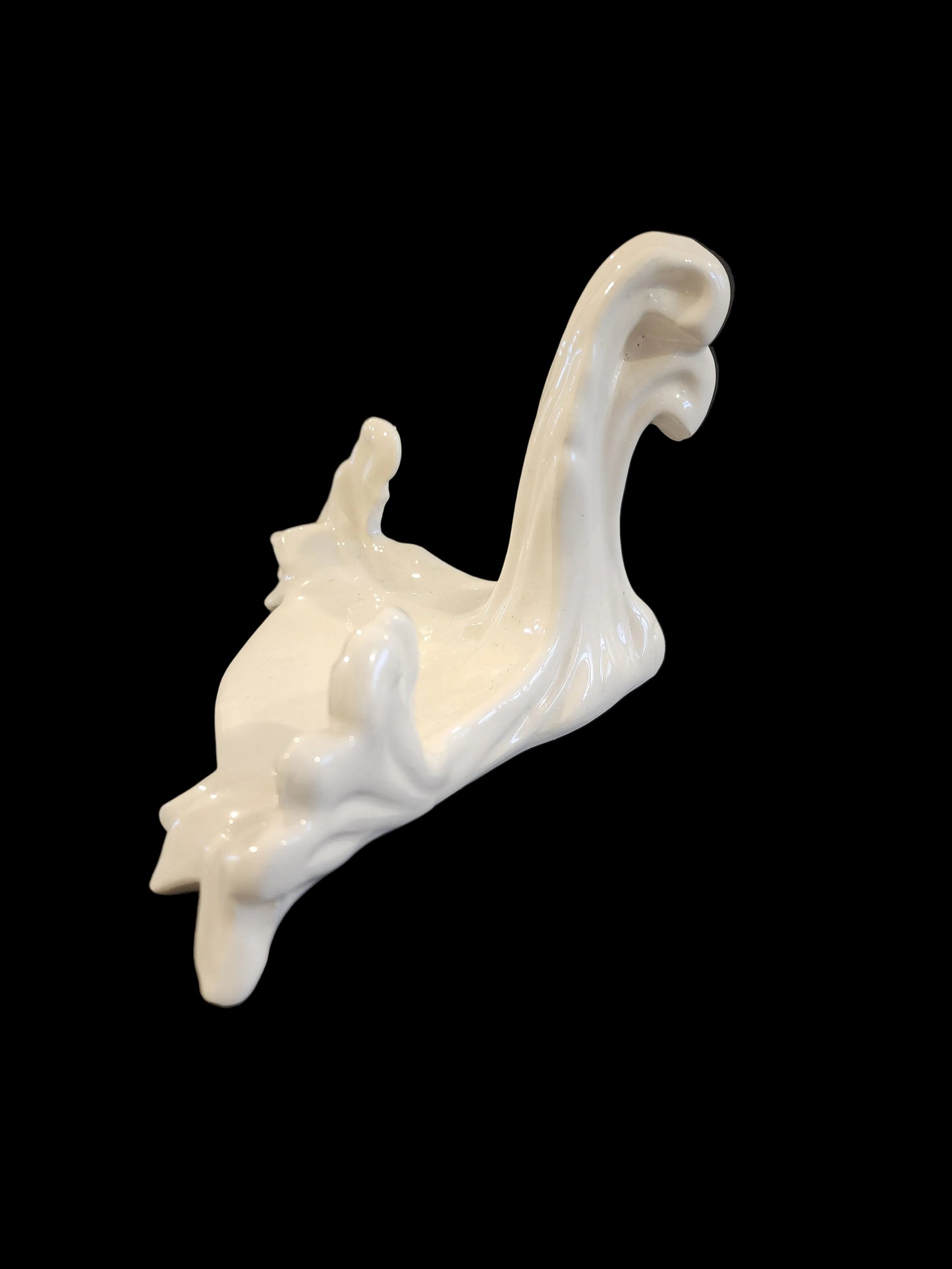 Antique 16" Hand Painted Porcelain Charger - Pink Moss Roses -