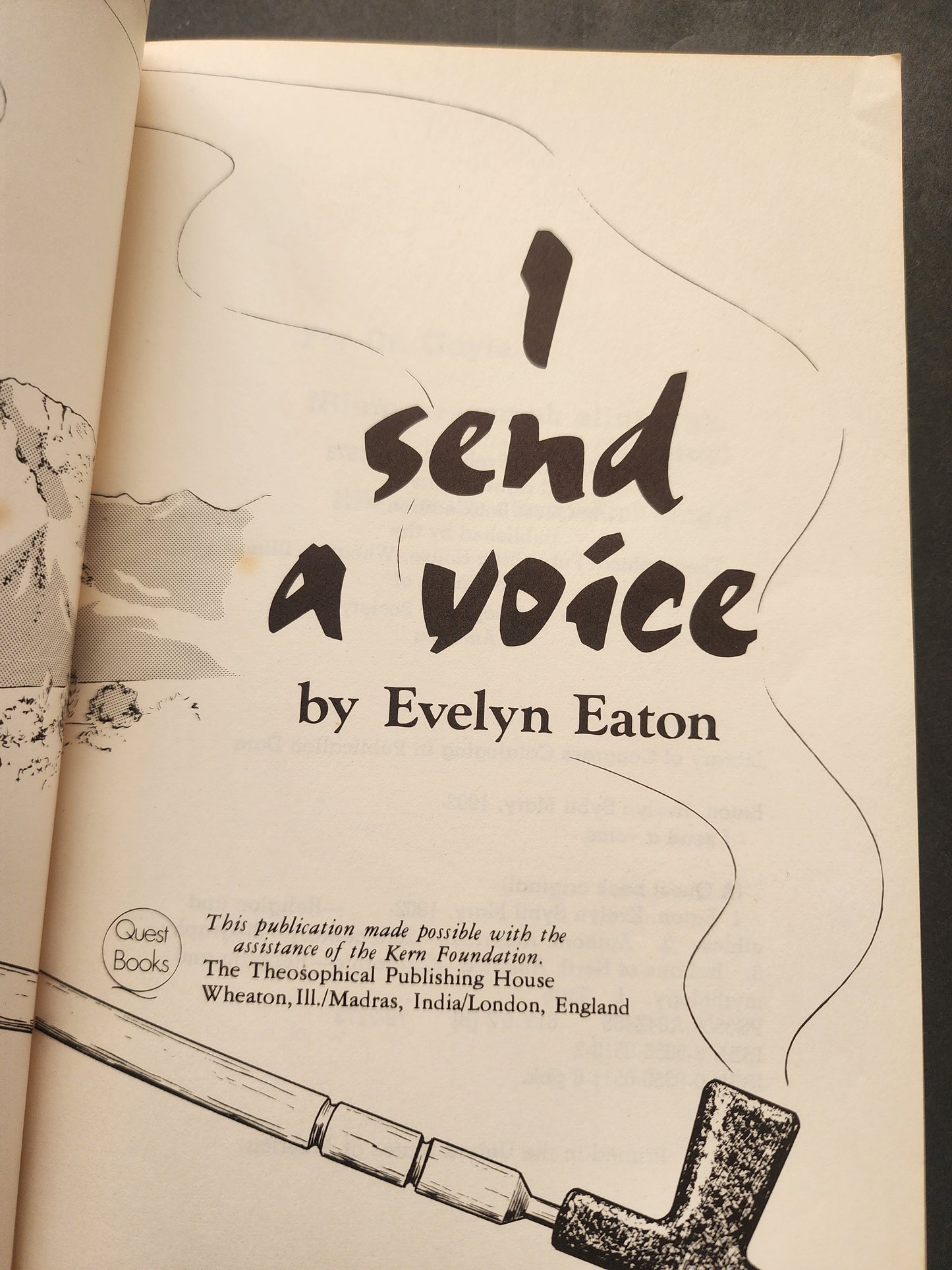 I Send a Voice by Evelyn Eaton. Softcover book Native American healing & ceremony 1978