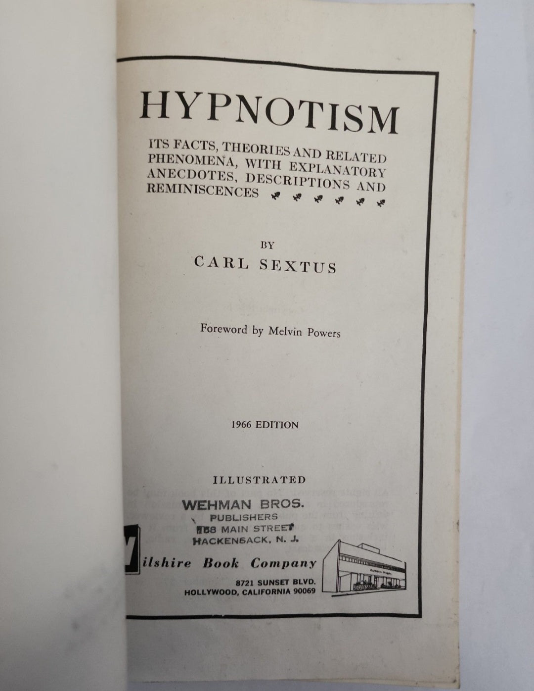 3 Vintage Hypnotism & Hypnosis books by Carl Sextus, Bernatd Hollander,, karl Sc