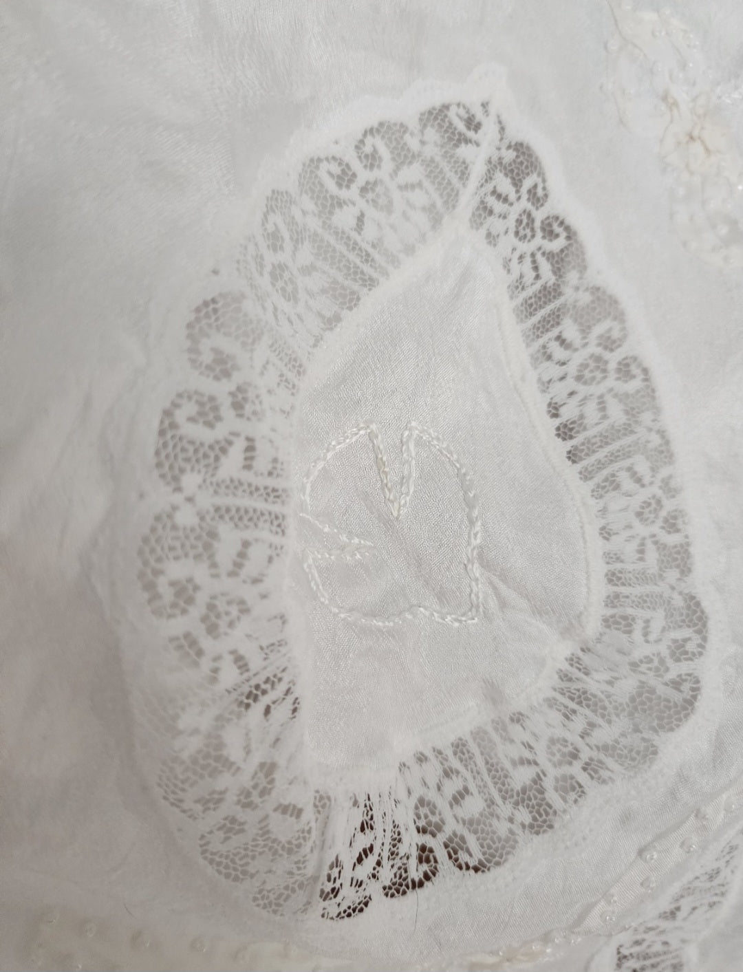 Vintage Heirloom Baby Christening Gown - Intricate Lace & Embroidery (3–6 Months)