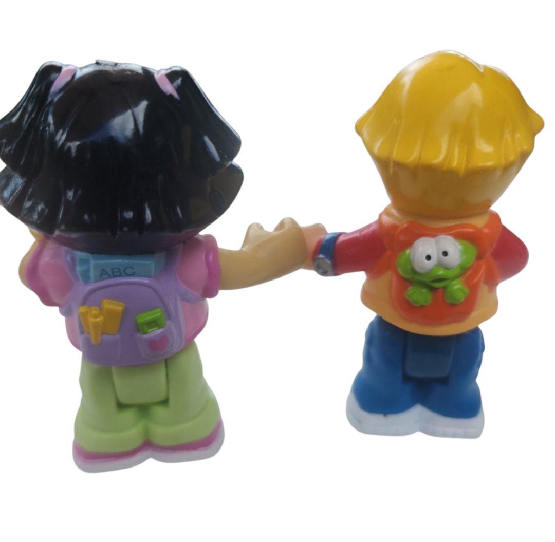 Fisher Price Little People 2 Pcs Lot Figures Eddie and Sonya Lee