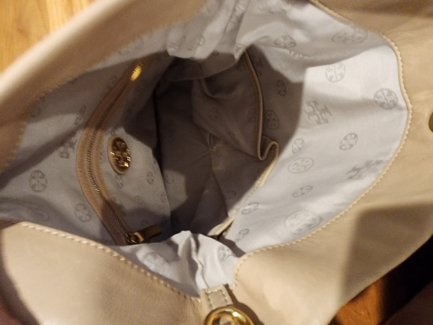 Tory Burch Fold Over Leather Crossbody Bag -