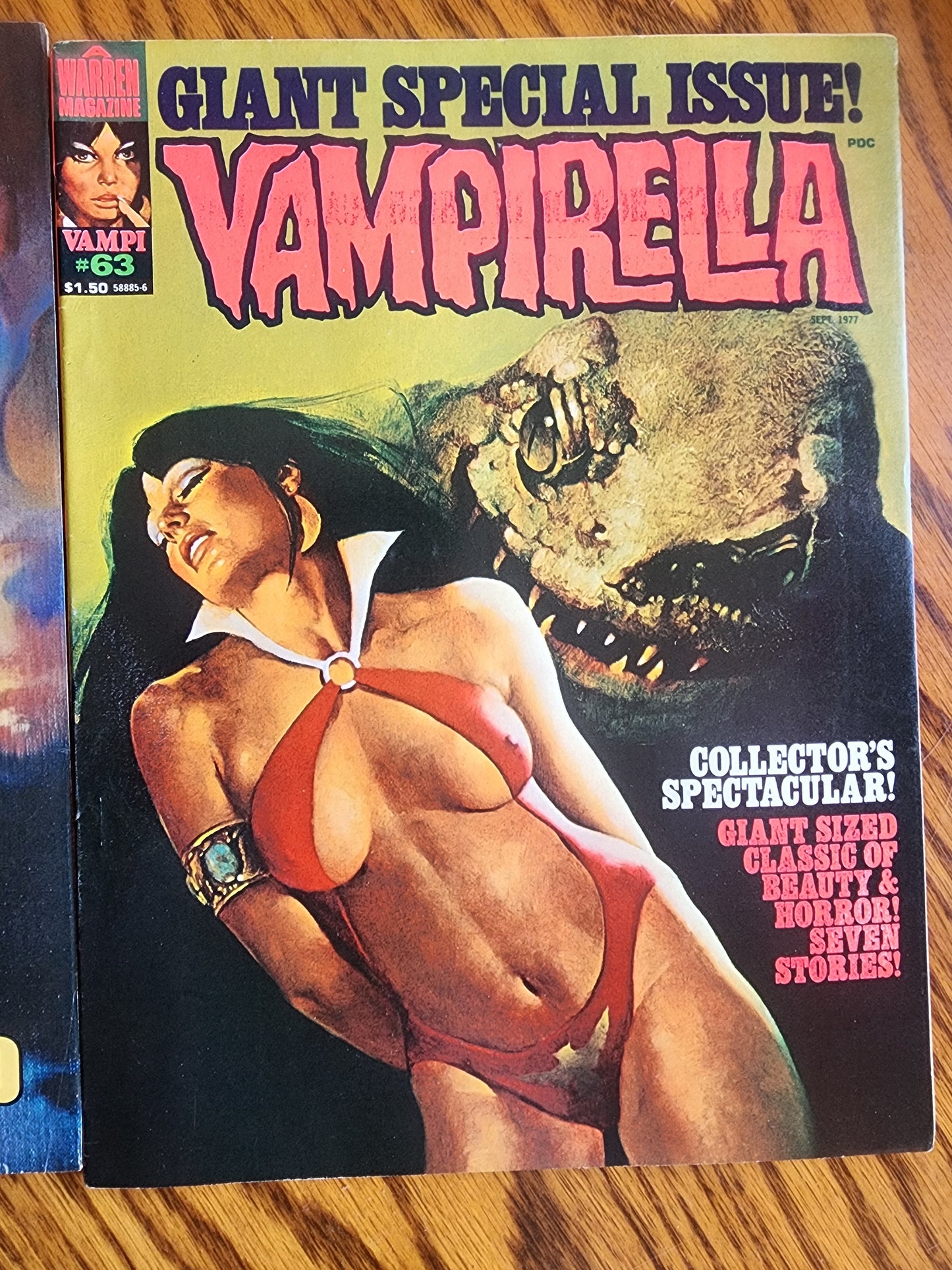 Vampirella #63 (1977) & #70 (1978) Warren Publishing - Vintage Horror books