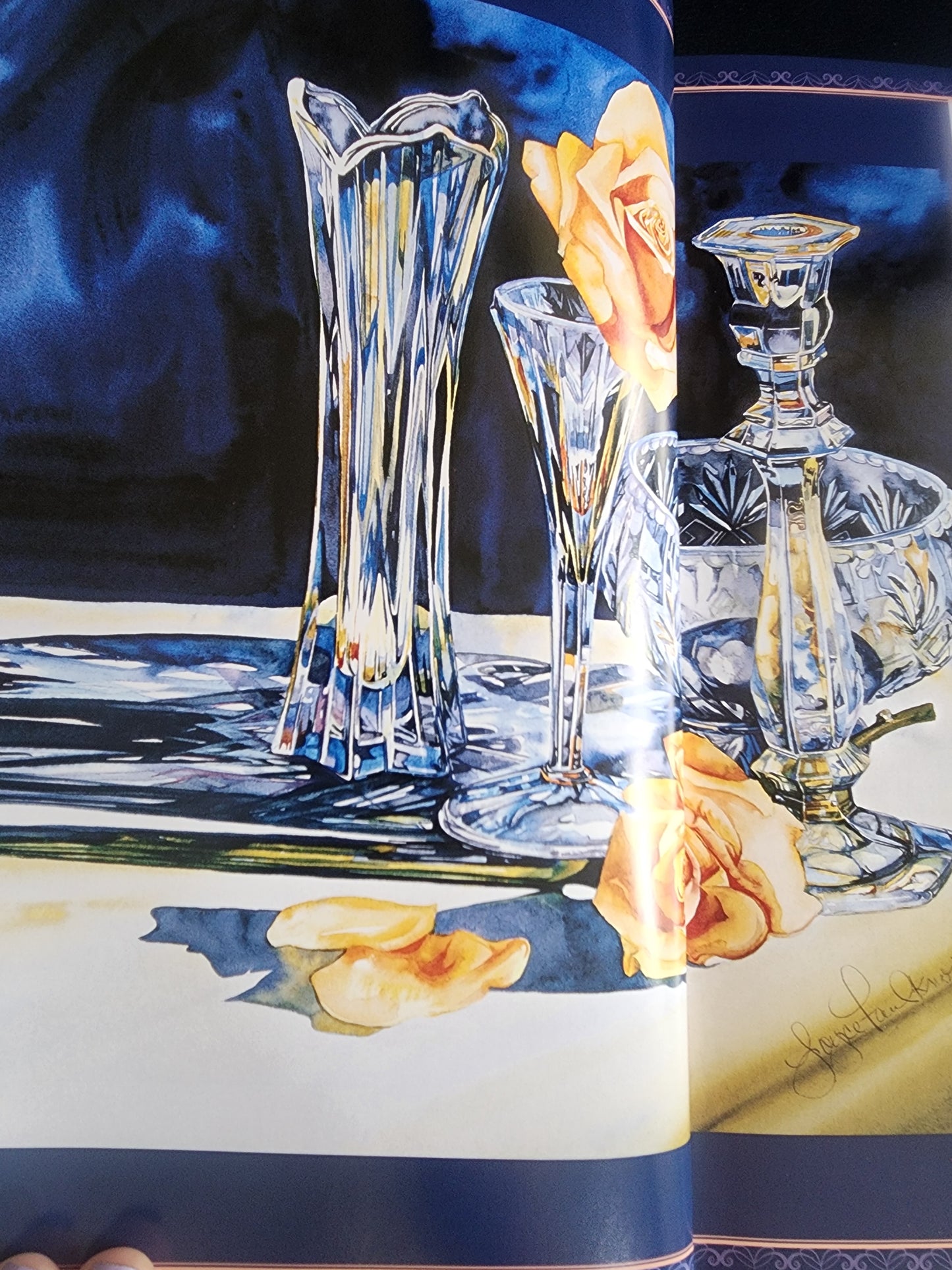 Stunning CRYSTAL & GLASS By Joyce Roletto Faulknor HB Book