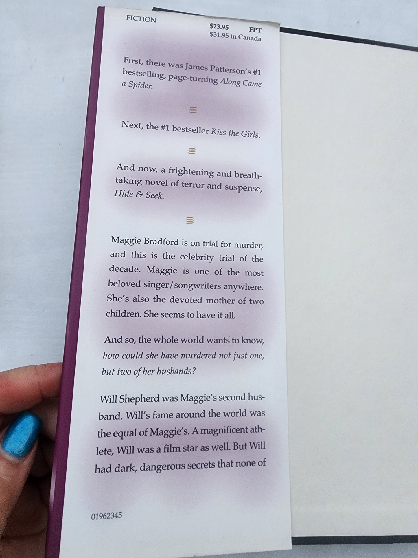 Hide and Seek by James Patterson (1996, Hardcover) Thrilling Mystery