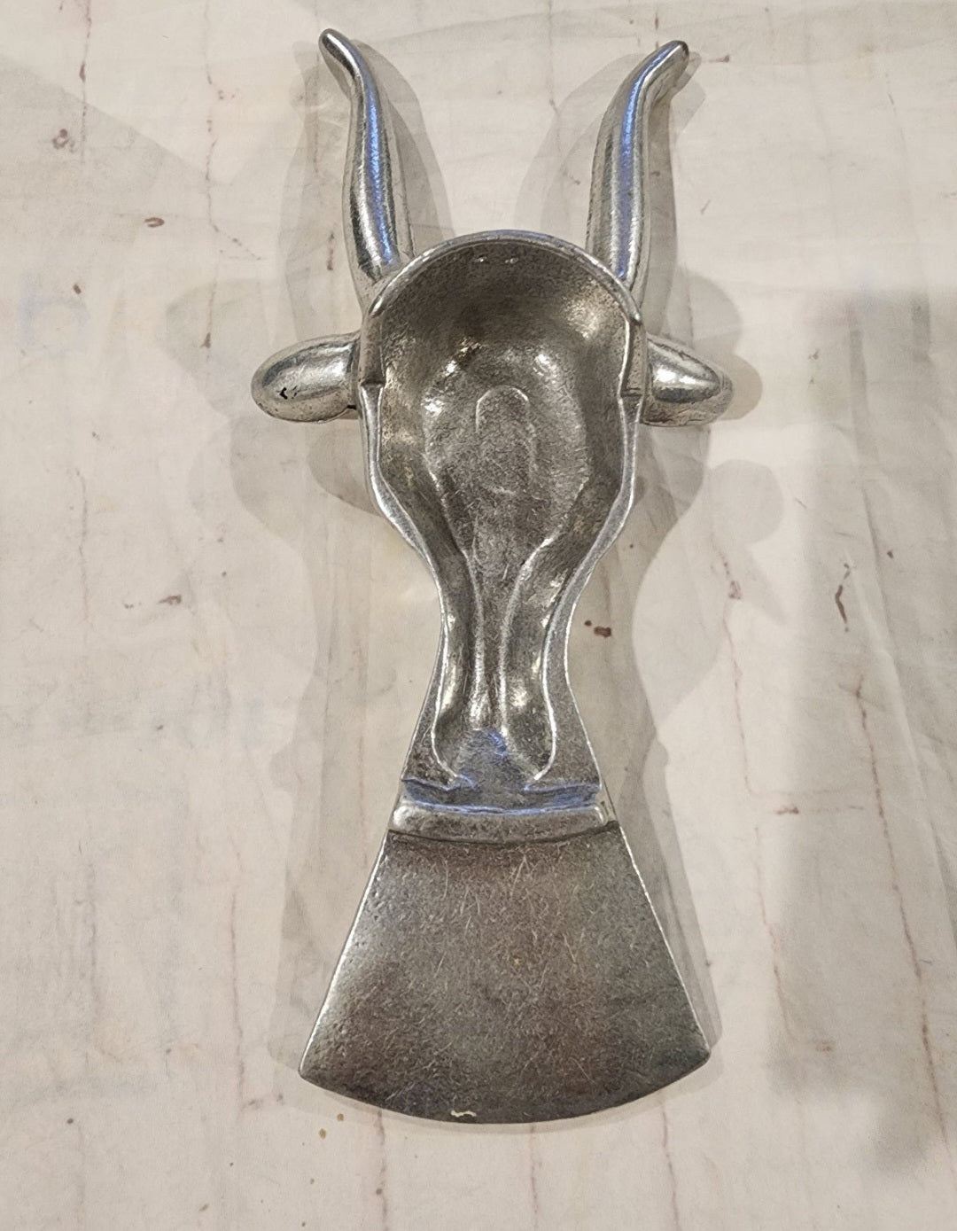 Vintage Long Horn Bull Steer Boot Jack Cast Aluminum -Farmhouse Decor