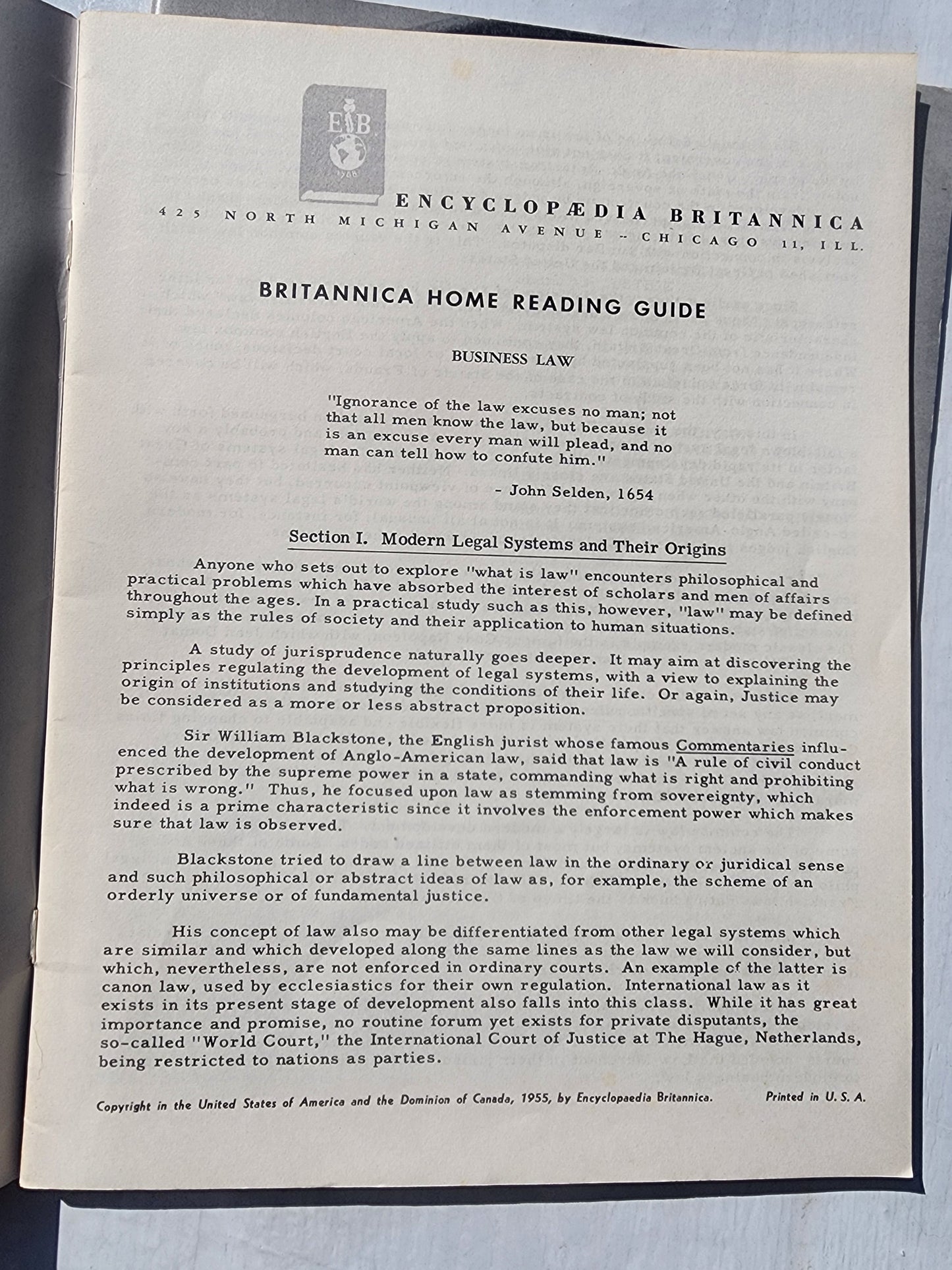 Vintage Encyclopedia Britannica Home Reading Guide Lot of 4- 1955