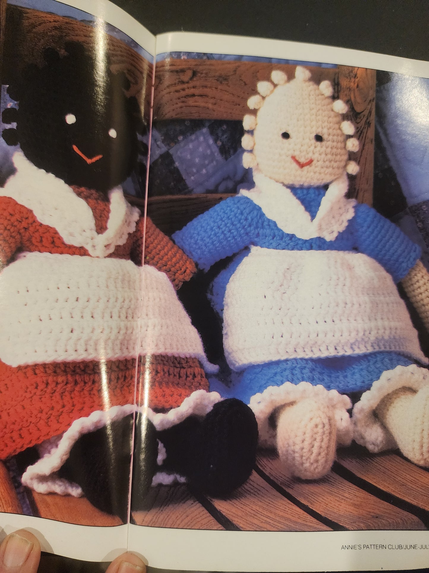 Doll's Annie's Pattern Club Newsletter Booklet & Pattern #39 1986 & #24 1983 Crochet & Needlecraft patterns