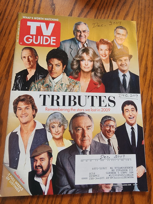 TV Guide-Tributes Remembering the Stars 2009-Michael Jackson-December 2009 Issue
