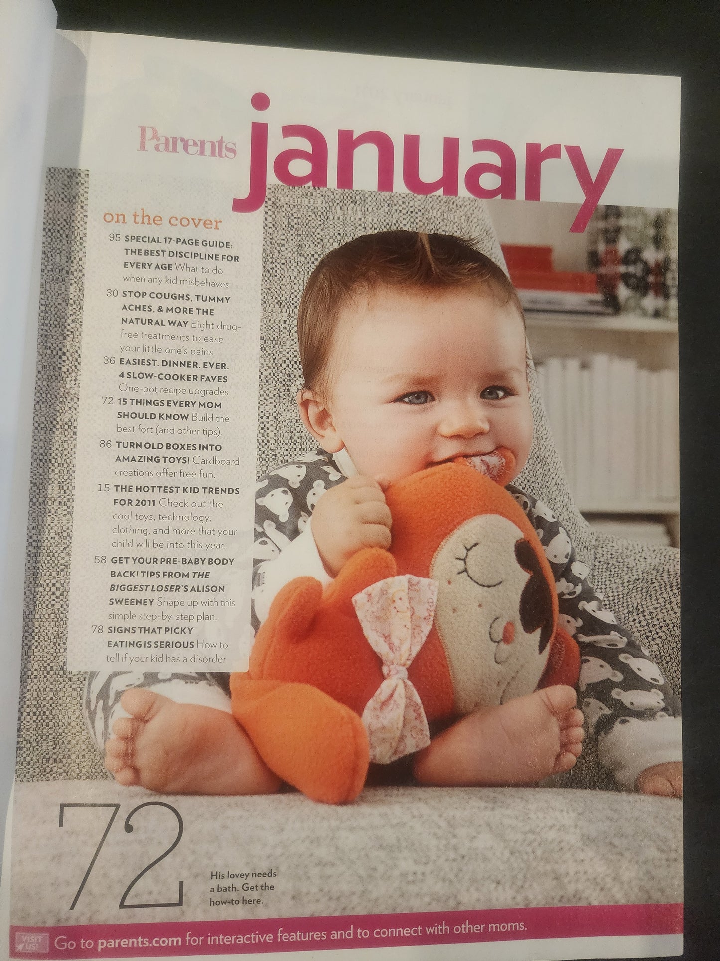Parents Jan. 2011 featuring Allison Sweeny of Biggest Loser
