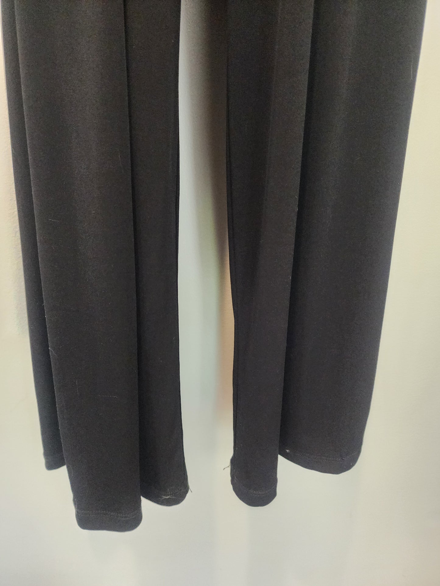 Espesso Women's Sleeveless Jumpsuit Pants Black with Gold Zipper Size M