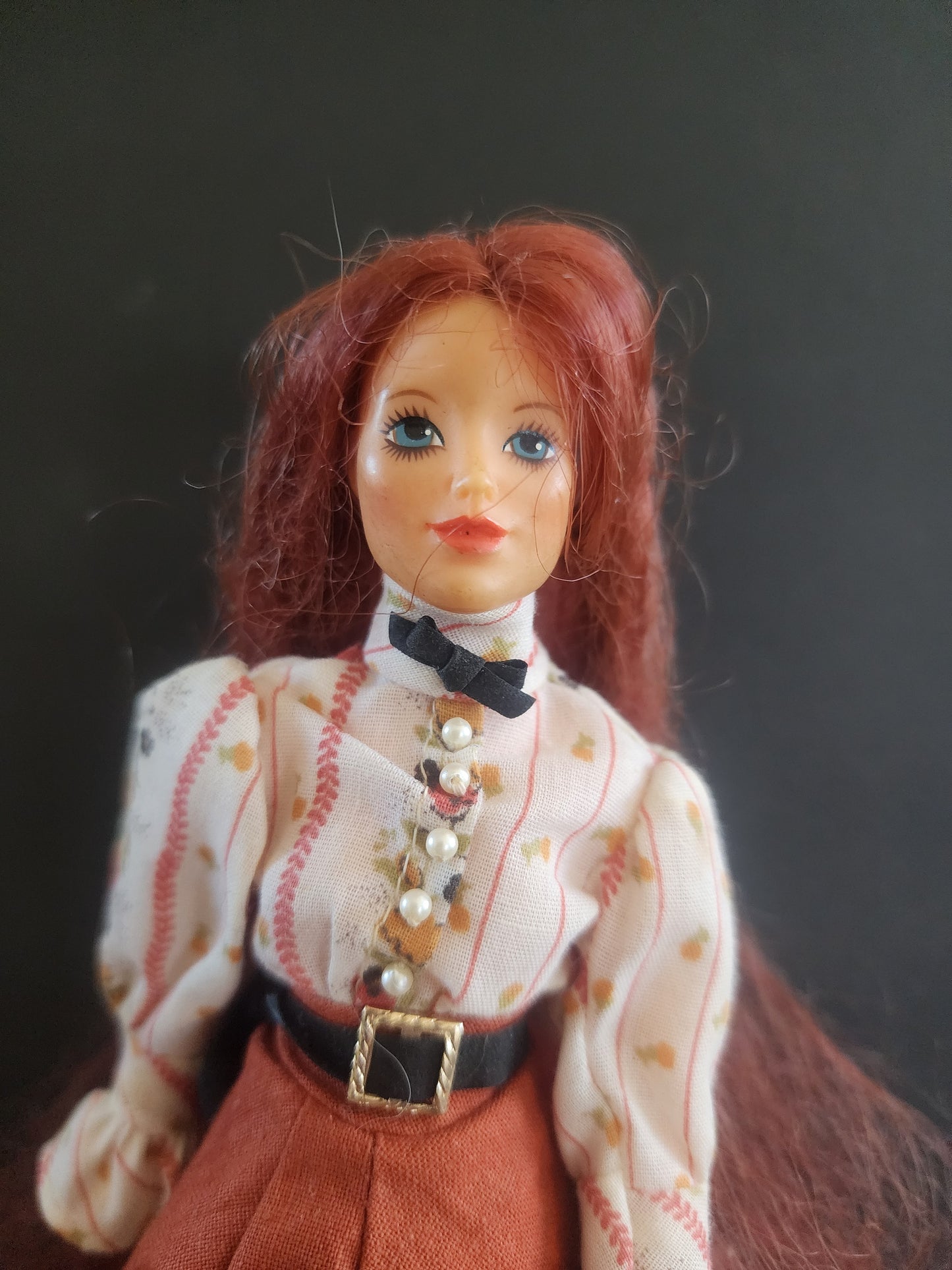 Vintage Ideal 1975 Jody The Old Fashioned Girl Doll 9" W/Clothes & Boots