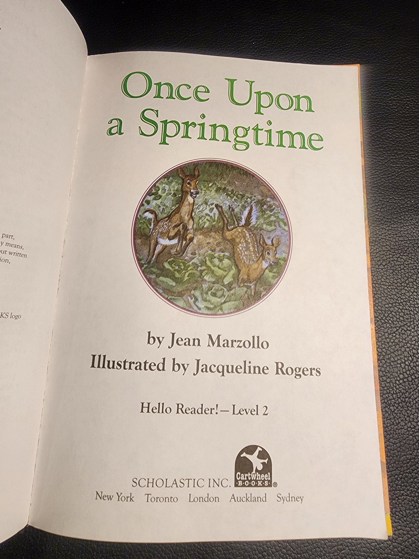 Once Upon a Springtime (Hello Reader, Level 2) paperback book