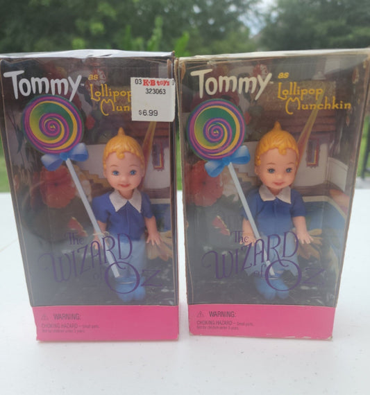 2 Wizard of Oz Tommy as Lollipop Munchkin - Collector Edition - NIB