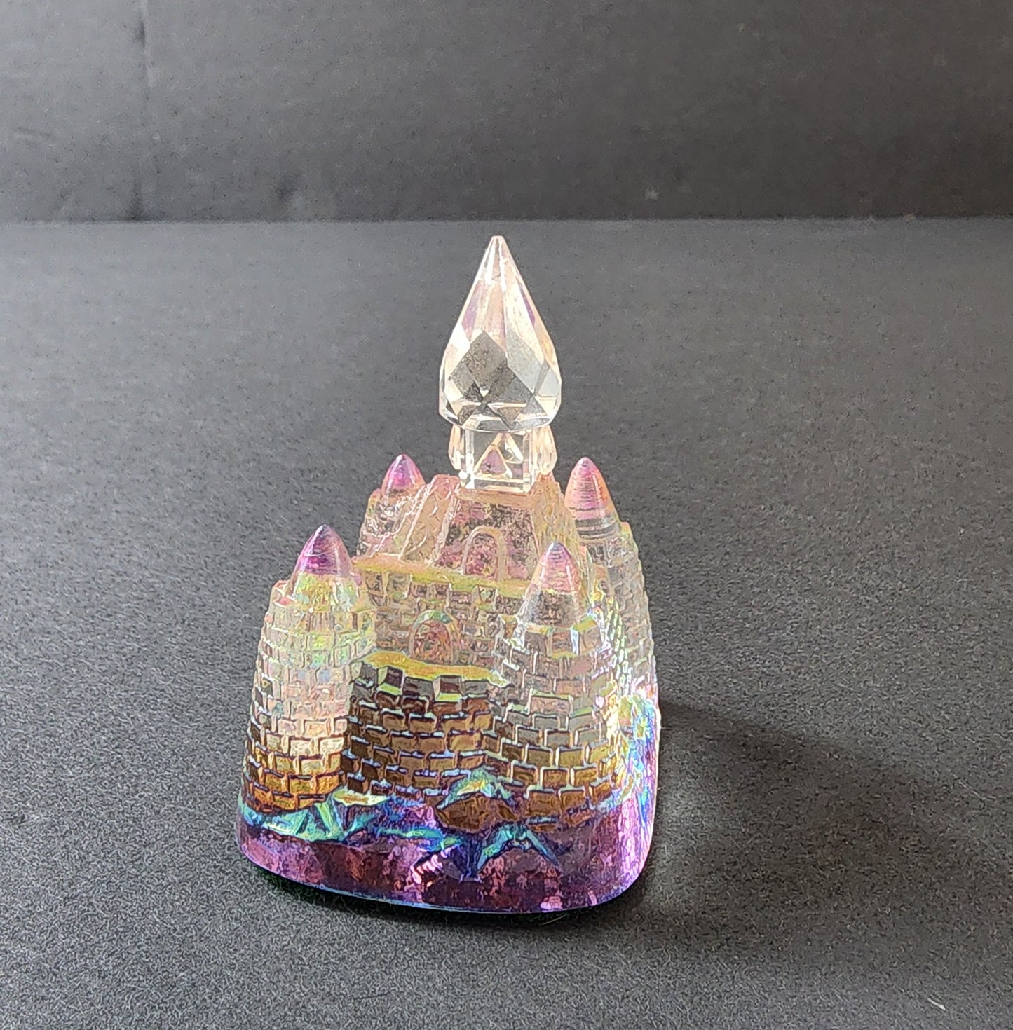 Vintage Swarovski Crystal Figurine Castle aprox. 3" tall in very good condition