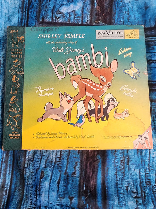 VTG RCA Victor Little Nipper Shirley Temple Tells the Story of Bambi (1949)