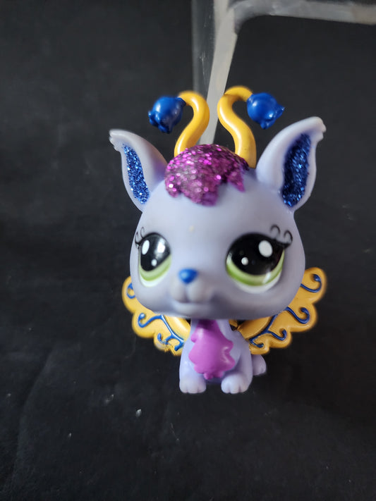 Littlest Pet Shop LPS Purple Violet Bell Glistening Garden Fairy 2677 Tulip