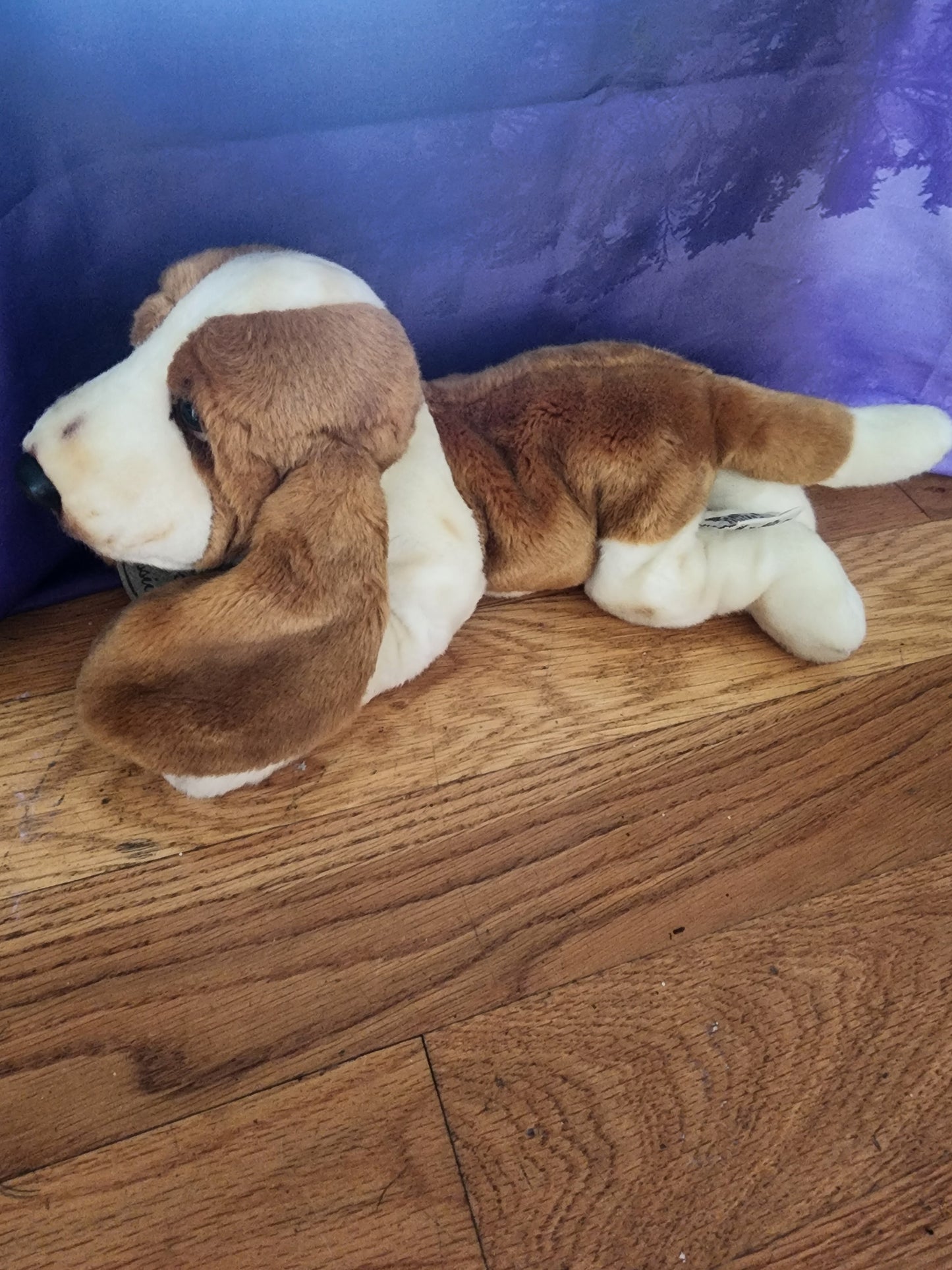 Russ Berrie Yomiko Classic Dog Plush Basset Hound Stuffed Animal Realistic 16"