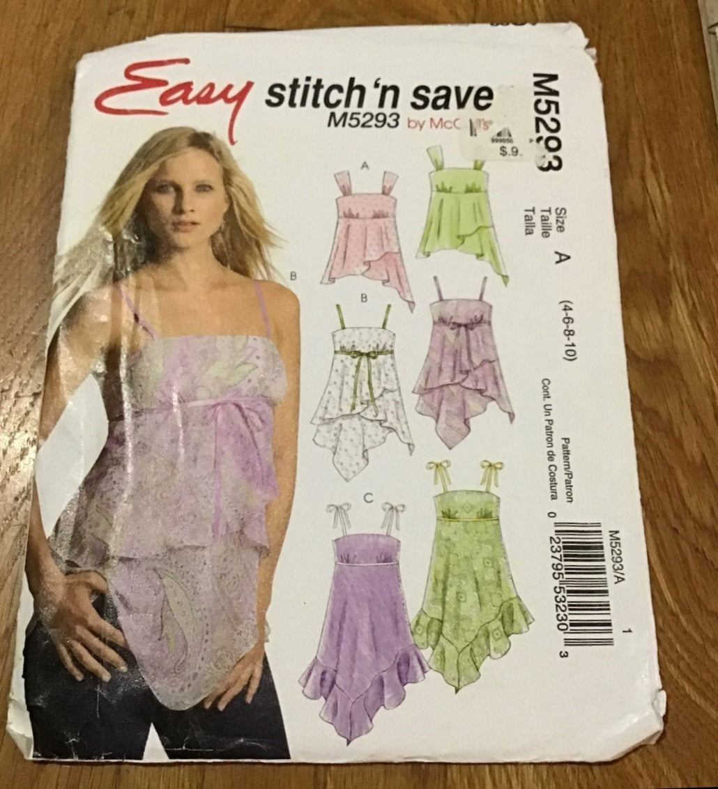 Easy Stitch & Save M5293 Pattern 4-10 whimsical shirt