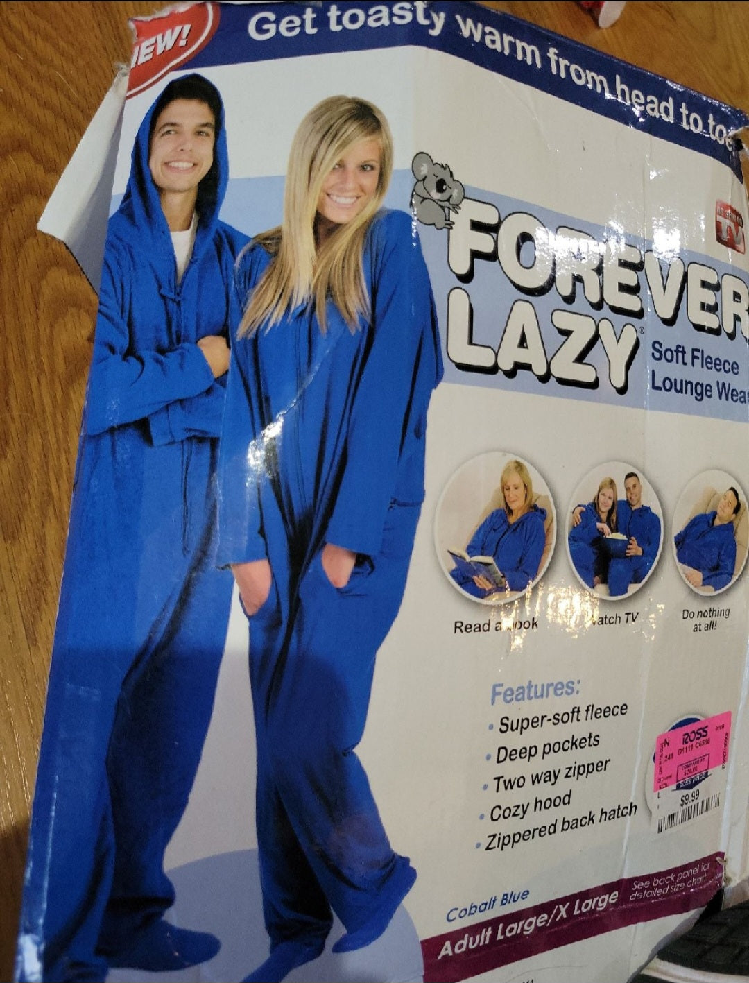 Blue Soft Fleece snuggle Loungewear L/XL