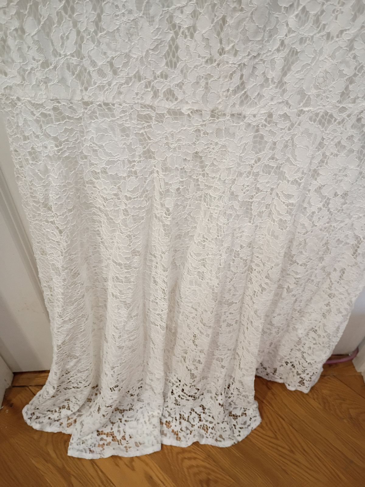 Elegant Floral Lace Wedding Dress Gown
