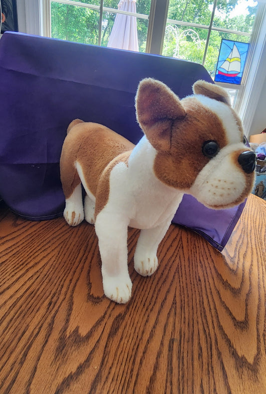 Tiger Tale Toys Bobby The Boston Terrier 16" Poseable Legs Plush Dog