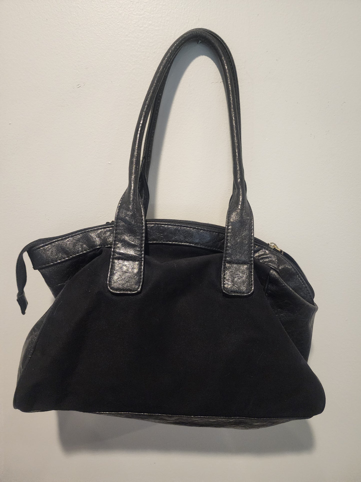 Christian Siriano black Handbag suede and faux leather