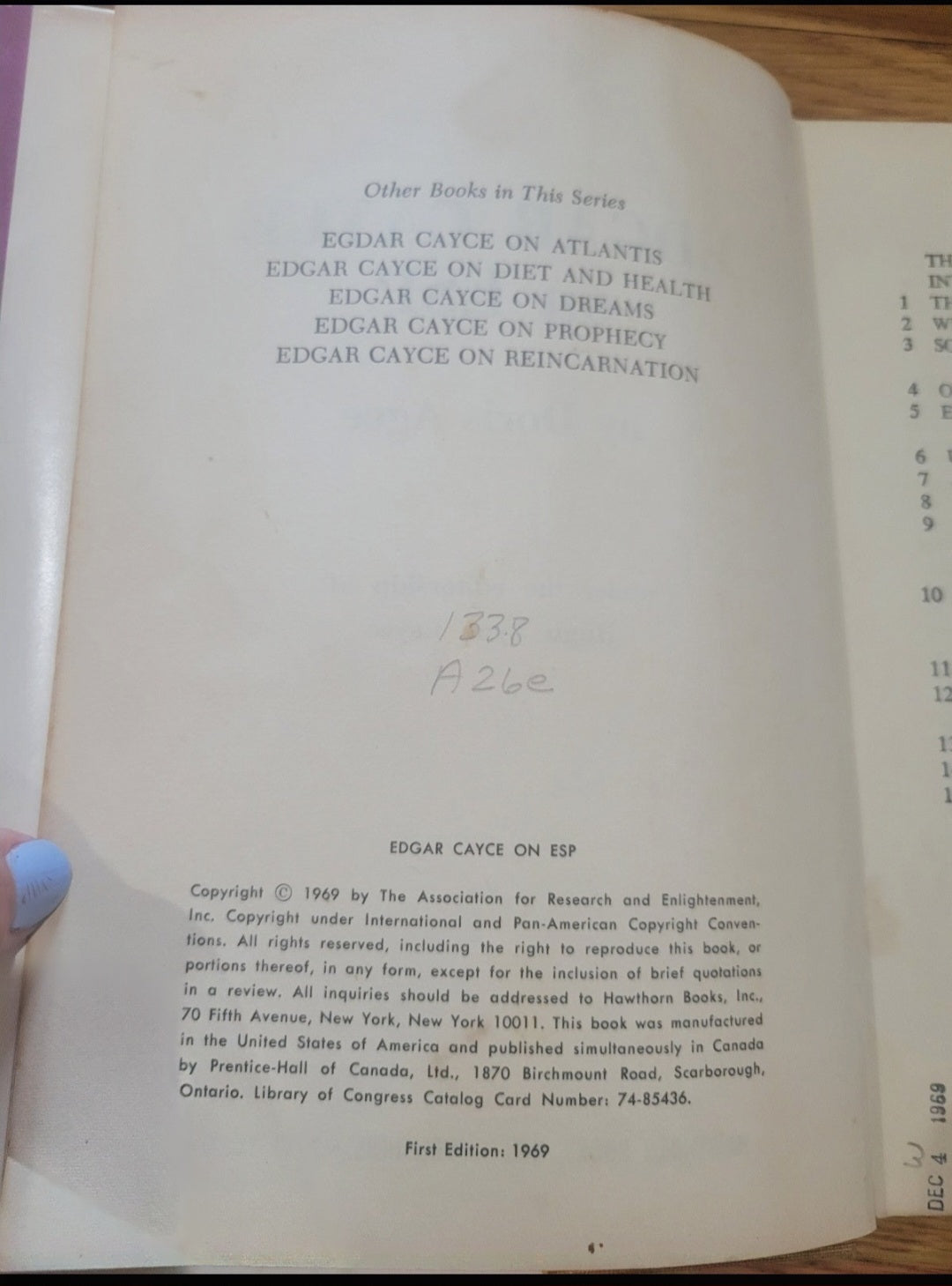 Dreams your magic mirror interpertations of Edgar Cayce by Elsie Sechrist  book