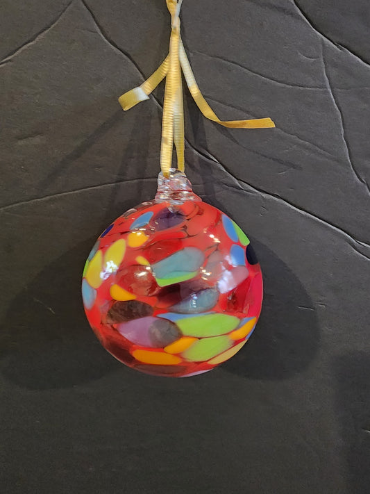 4" Blown Glass Christmas Ornaments Ball for Christmas Tree,